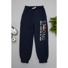 3 Iplik Stay Strong Baskılı Erkek Çocuk Jogger Eşofman Altı