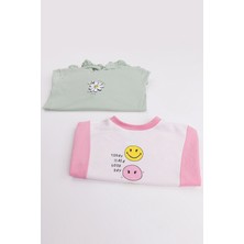 Kız Çocuk 2'li Paket Basic Sweatshirt