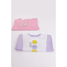 Kız Çocuk 2'li Paket Basic Sweatshirt
