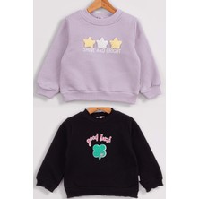 Kız Çocuk 2'li Paket Basic Sweatshirt