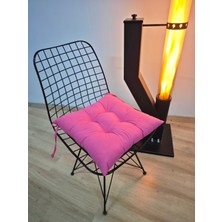 Pofidik Sandalye Minderi Özel Dikişli Bağcıklı 40X40 cm (1 Adet)
