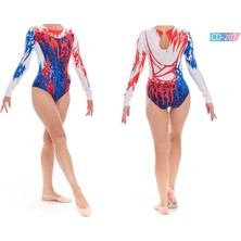 CD-207 Baskılı Cimnastik Mayo