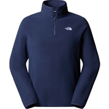 The North Face M Glacier Fleece 1/4 Zip Jacket Kadın Outdoor Parka NF0A8D0Q8K21 Lacivert