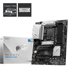 Msı Pro B760-P Iı Ddr5 7200MHZ 1xhdmı 1xdp 2xm.2 USB 3.2 Atx 1700P (12. / 13. ve 14. Nesil Işlemci Uyumlu)