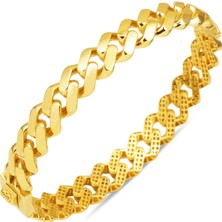 Gurmet Kelepçe Bilezik 14 Ayar Altın