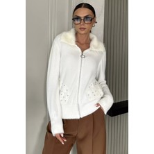 Cep Boncuklu Şardonlu Triko Ceket (S,m,l,xl Uyumludur) P-00018219