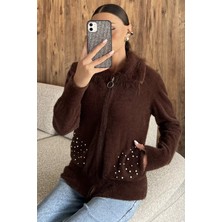 Cep Boncuklu Şardonlu Triko Ceket (S,m,l,xl Uyumludur) P-00018219