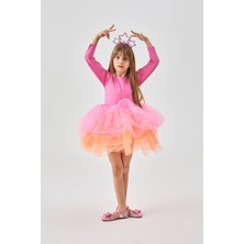 Le Mabelle Pembe  Tütü Etekli Kız Çocuk Balerin Elbise - Miranda