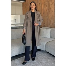 Kadın Bel Kuşak Detaylı Trençkot P-00018015