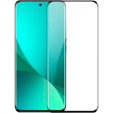 Baseus Xiaomi Mi 12 Pro Kavisli Kauçuk Full Tempered Cam Ekran Koruyucu 12X-(5775)