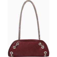 Stella Mccartney Shaggy Deer Vegan Deri Falabella, Zincir Detaylı Bowling Omuz Çantası