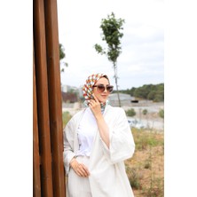 Sargı Desenli Eşarp Yeşil