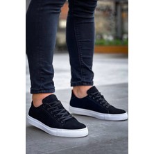 KB-122   Kuback Siyah Süet Yüksek Taban Bağcıklı Günlük Erkek Ayakkabı