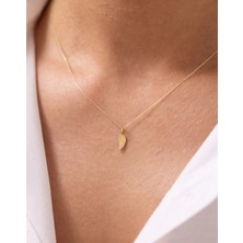 Koruyucu Melek Kanadı 14 Ayar Altın Kolye