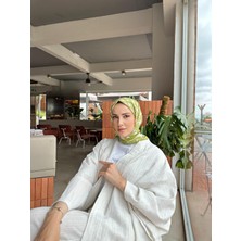 Bukle Desenli Eşarp Yeşil