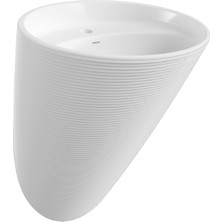 Bocchı 1655-001-0126 Strata Asma Monoblok Lavabo, Parlak Beyaz