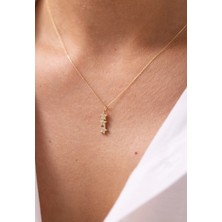 Minimal Üçlü Yıldız 14 Ayar Altın Kolye