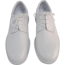 Deniz Kuvvetleri Beyaz Klasik Deri Ayakkabısı