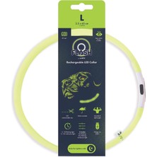 M-Pets Flash LED Boyun Tasma Yeşil (L)