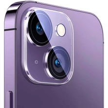 Baseus iPhone 15/15 Plus Için Crystal Serisi Hd Cam Kamera Koruyucu 2 Adet SET-(5775)