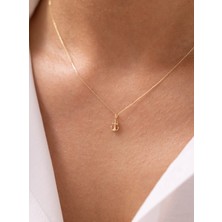 Denizin Ruhu Altın Çapa 14 Ayar Altın Kolye