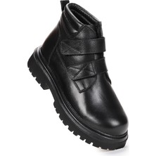 Kiko Kids Teze %100 Deri Cırtlı Erkek Çocuk Bot Ayakkabı