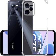 Realme C35 Lux Seri Kamera Korumalı Premium Şeffaf Silikon Kılıf