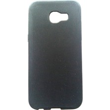 TNX ESLIFETECH26AKSESUAR Samsung GALAXY A520 (A5-2017) Uyumlu Silikon Arka Koruma Kılıf Siyah Tırtıklı Taban