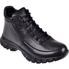 Voyager Hakiki Deri Comfort Kadın Bot VOY-9398   Siyah