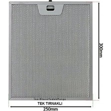 EFC6540U Electrolux Aspiratör Davlumbaz Için Alüminyum Filtresi 250×300 mm Class
