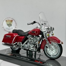 Harley Davidson Flhr Road King 1:18 Diecast Maket Motor – Metal Model