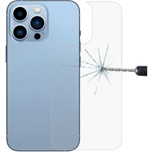 Ally iPhone 13 Pro Max 6.7 Tempered Şeffaf Arka Cam KORUYUCU-(5775)