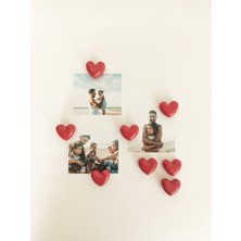 8'li Kalp Buzdolabı Magneti