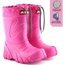 Lemigo Grizzly Eva Çocuk Kürklü Pembe Yağmur Çizmesi (835)