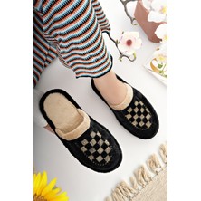 Moda Fırsat Kadın Ev Terliği Peluş Yıkanabilir Içi Yünlü Kürklü Terlik Misafir Çeyiz Bohça Gelin Terliği