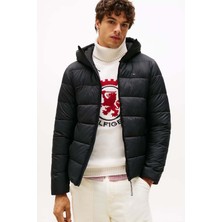 Erkek Mid Weight Kapüşonlu Jacket Mont - Siyah