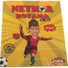 Neymar Çıkartmalı Maskeli Boyama Kitabı