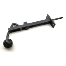 Antika Tarz Dekoratif Pirinç Ayarlı Panjur Stoperi - 150X55 Mm, Oksit