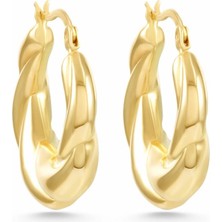 Burgu Desen 14 Ayar Altın Küpe