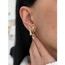 Kelebek 14 Ayar Altın Küpe