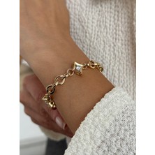 Square 14 Ayar Altın Bileklik