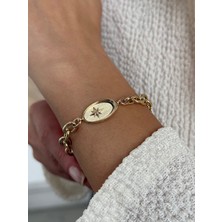 Vintage Kuzey Yıldızı 14 Ayar Altın Bileklik