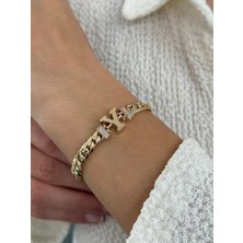 Gurmet Y Harf 14 Ayar Altın Bileklik