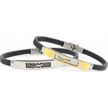 Fm Kertenkele Desenli Çelik Bileklik 3183SCB009