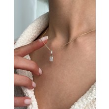 Baget Taşlı 14 Ayar Altın Kolye