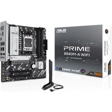 Asus Prıme B840M-A Wıfı Ddr5 7600MT/S 1xhdmı 2xdp 3xm.2 Am5 (Amd Am5 9000/8000/7000 Serileri Ile Uyumlu)