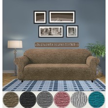 Jakarlı Koltuk Örtüsü , Kanepe Örtüsü ,chester Örtüsü Koltuk Kılıfı 3 Kişilik Bir Adet