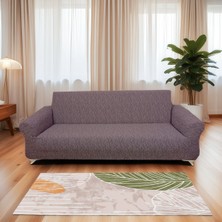 Jakarlı Ağaç Kabuğu 3kişilik Koltuk Örtüsü, Çekyat, Kanepe, Koltuk Kılıfı 1 Adet