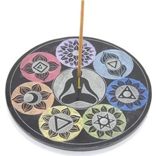 Obsidian Taşı 7 Çakra (Chakra) Tasarımı Tütsülük