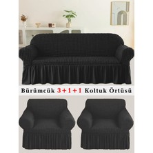 Bürümcük Koltuk Örtüsü, Kanepe, Çekyat Örtüsü, Koltuk Kılıfı 3 +1+ 1 Takım